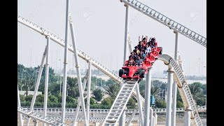 Ferrari World  Roller Coaster Formula Rossa  Abu dhabi [upl. by Aihtenyc]