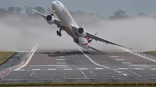 Scary Plane Crosswind Landings Compilation [upl. by Enneire80]