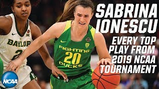 Sabrina Ionescu All top plays from the 2019 NCAA tournament [upl. by Ahseenak909]