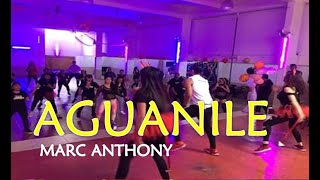 AGUANILE  MARC ANTHONY  COREO LIVE [upl. by Eusoj425]