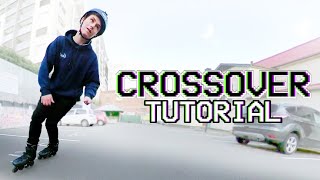 How to do Crossovers on Rollerblades  Beginner Inline Skating Tutorial [upl. by Ariajay]