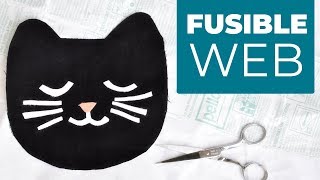 How to use fusible web for felt applique [upl. by Nnaarual]