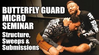 How Butterfly Guard Works  A MicroSeminar  JiuJitsu Techniques with Eli Knight [upl. by Joellen]