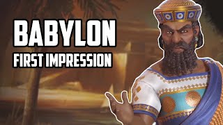 Babylon First Impression  Civ 6  New Frontier Pass [upl. by Eniamahs]