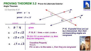 Alternate Exterior Angles Proof [upl. by Cecile]