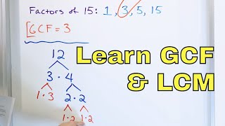 Learn Greatest Common Factor GCF amp Least Common Multiple LCM  7 [upl. by Nelyk370]