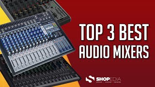 🏆 TOP 3 BEST AUDIO MIXERS 2023  COMPARISON amp REVIEW [upl. by Mharba]