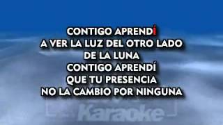 CONTIGO APRENDÍ Nicho Hinojosa KARAOKE YouTube [upl. by Corder917]