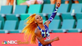 ShaCarri Richardson now Americas fastest woman scorches her Olympic Trials final  NBC Sports [upl. by Mcgill]