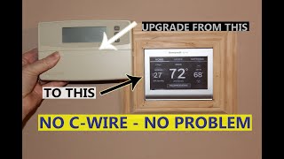 Install Upgrade Wifi Smart Thermostat that needs a C wire W Product Links [upl. by Aydidey]