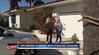 UPS driver steals package he delivered [upl. by Ecirtac]