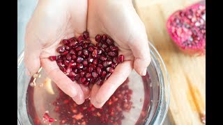 How To Open A Pomegranate—With No Mess [upl. by Nedrah735]