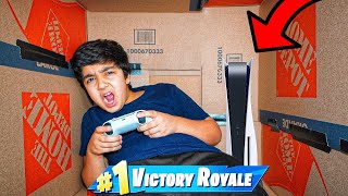 Mailing My Little Brother In A Box While Playing FORTNITE On The PS5 MAIL MYSELF CHALLENGE [upl. by Girhiny136]