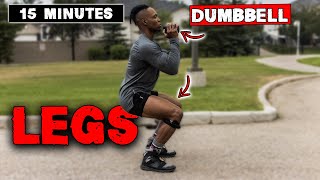 15 MINUTE LIGHTWEIGHT DUMBBELL LEG WORKOUT [upl. by Dodd]