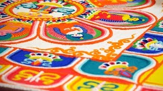 Sand mandala Tibetan Buddhist ritual [upl. by Homans]