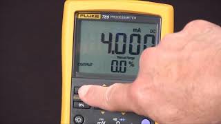 Fluke 789 ProcessMeter™ How To Source 420 Milliamps [upl. by Sinylg]