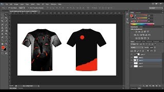 T shirt Design Photoshop CS6 [upl. by Sirred339]