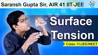 Surface Tension Class 11 Physics  Mechanical Properties of Fluids  IIT JEE  NEET  eSaral [upl. by Idarb]