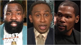 Stephen A weighs in on Kendrick Perkins response to Kevin Durant  First Take [upl. by Gereld]