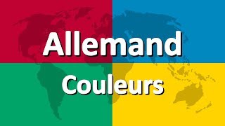 Apprendre lallemand partie 3  Couleurs [upl. by Eddra133]