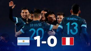 Eliminatorias  Argentina 10 Perú  Fecha 12 [upl. by Cyrus]