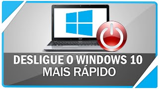 Como desligar o Windows 10 mais rápido [upl. by Janerich]