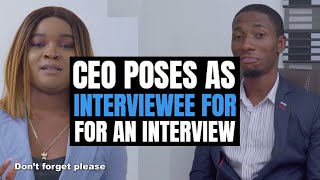 CEO POSES AS INTERVIEWEE FOR An Interview THE End Will Shock You  Moci Studios [upl. by Gittel755]