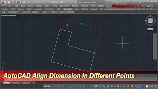 AutoCAD Align Dimension In Different Points [upl. by Marlow943]