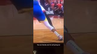 CloseUp of Durants Achilles Popping  2019 NBA Finals [upl. by Radek]