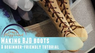 How to make boots for BJDs  Beginner friendly tutorial [upl. by Anet]