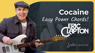 Cocaine Easy Guitar Lesson  Eric Clapton [upl. by Nhepets]