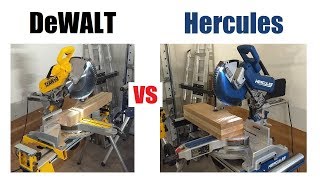 Hercules vs DeWALT Miter Saw Review Harbor Freight Bringing the HEAT [upl. by Benedetto528]