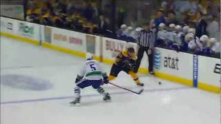 Brad Marchand amazing hit and fight MUST SEE [upl. by Niu284]