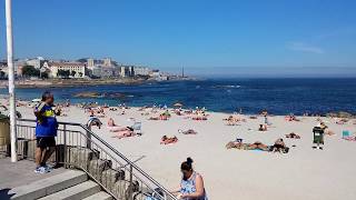 La Coruna Spain the city and the beach [upl. by Anwahsak]