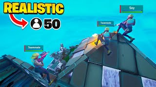 I Tried 50PLAYER TRIO ZONEWARS  in Fortnite Realistic Scrim Endgames [upl. by Procter900]