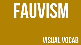 Fauvism defined  From GoodbyeArt Academy [upl. by Ardnalahs]