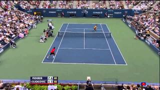 Federer vs Djokovic  US Open SF 2009 Highlights HD [upl. by Allehs]