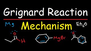 Grignard Reagent Synthesis Reaction Mechanism  Organic Chemistry [upl. by Farrow]