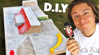 DIY CONCRETE FINGERBOARD PARK [upl. by Annyahs628]