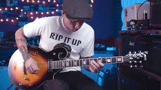 Eastwood Guitars MRG Baritone Guitar demo with RJ Ronquillo [upl. by Enra8]