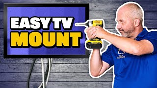 How to Mount a TV Perfectly  Wall Mount Full Tutorial [upl. by Yadsendew]