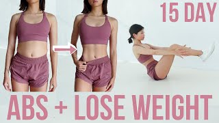 GET ABS  LOSE WEIGHT IN 15 DAYS  New Year Challenge  Emi [upl. by Napoleon]