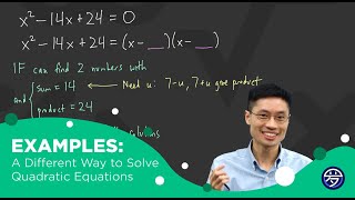 Examples A Different Way to Solve Quadratic Equations [upl. by Laetitia]