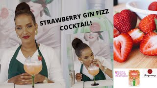 Tanqueray Tuesdays STRAWBERRY GIN FIZZ COCKTAIL TUTORIAL [upl. by Aseeram]