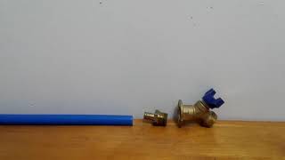 How to connect a hose spigot to PEX pipe [upl. by Nali]