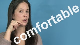 How to Pronounce COMFORTABLE  AMERICAN ENGLISH PRONUNCIATION [upl. by Norek]