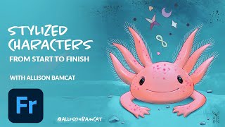 Stylized Characters from Start to Finish in Adobe Fresco  Adobe Creative Cloud [upl. by Ydac950]