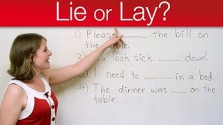 Grammar Mistakes  LIE or LAY [upl. by Gnehc]