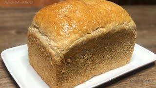 WHOLE WHEAT BREAD  HONEY WHEAT BREAD  Soft Brown Bread Recipe [upl. by Zeba]