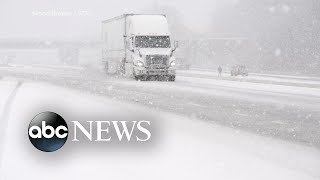 Massive winter storm system hits Northeast [upl. by Ensoll]